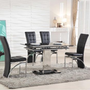 Extendable Dining Table Set + 4 Chairs